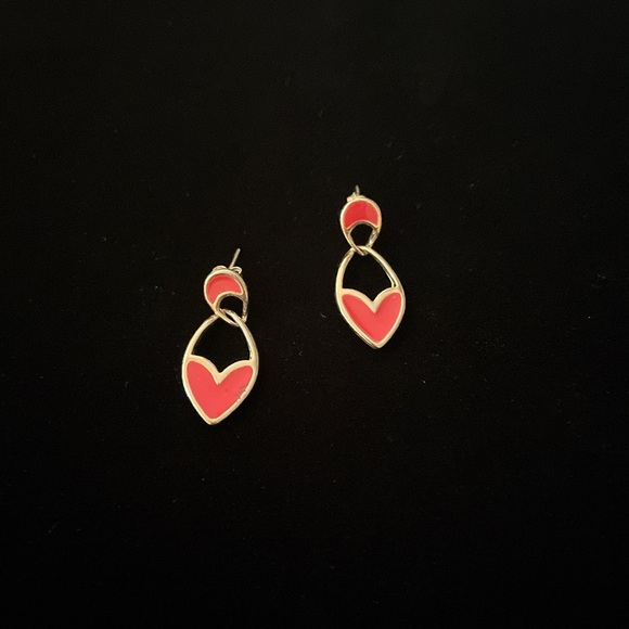 Red & Gold Pierce Earrings - Picture 13 of 16